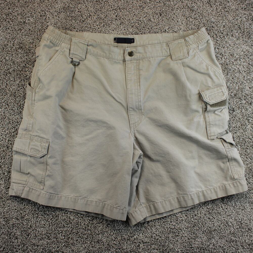 5.11 Tactical Khaki Canvas Cargo Utility Shorts Mens 42